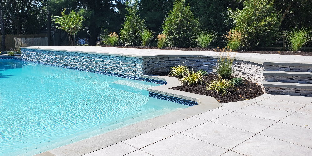 raised pool patio